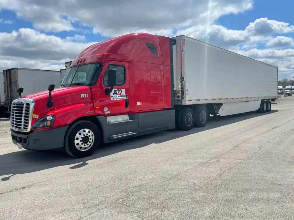 Red truck for company driver opportunities